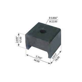 Fortpro Cabin Mount Compatible with International-Navistar Series Trucks & Buses Replaces 498396C1 | F306932