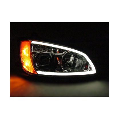 Fortpro Chrome Projector Headlights w/LED Bar & Signal for Kenworth T660 Models 2008-2016 - Passenger Side | F236814 - Image 2