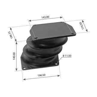 Fortpro Load Spring Pair Replacement for Hendrickson 49377000, 60879000 | F184283