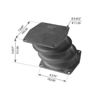 Fortpro Load Cushion Compatible with Hendrickson Norde HN 460 Truck Suspensions Replaces 64718-000, NM1010 | F184286