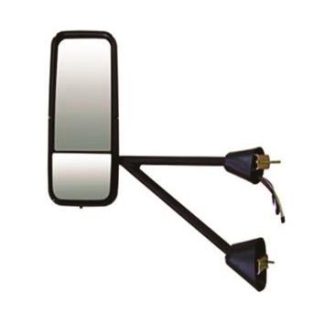 Fortpro Heated Door Mirror Replacement for Kenworth T660/T600/T800 (Chrome) Driver Side | F247534