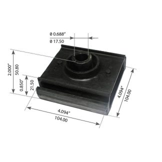 Fortpro Motor Mount Compatible with International-Navistar, Ford 2500, 2600, 8100 Series Trucks, DT-466 & NGD Engine Replaces 1664723C2, 1664723C3, 1664723C4, 4C4O6038AA, 4C4Z6038A | F306940