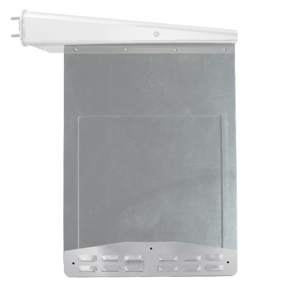 Fortpro 24" X 4" Chrome Mud Flap Bottom Plate(Louver) With  Bolt Thru Studs | F247600 - Image 2