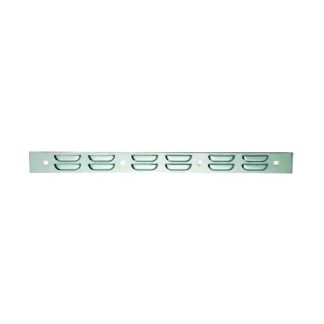 Fortpro 2" X 24" Mud Flap Chrome Top Plate (Louver) With Bolt Thru Studs | F247598