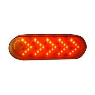 Oval Light - 35 LED Sequential Arrow - Amber | F235293