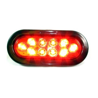 Oval Marker Light 10 Led Kit - Colored - Red | F235180 - Image 3