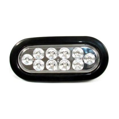 Oval Marker Light 10 Led Kit - Clear - Red | F235186 - Image 2