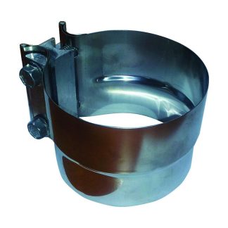 4" Fortpro Lap Joint Exhaust Band Clamp - Performed Stainless Steel