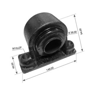 Fortpro Rear Motor Mount Compatible with Volvo VN, VNL USA Series Trucks Replaces 8075202S, 8077380S | F306937