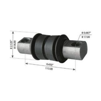 Fortpro Torque Rod Bush Compatible with Volvo VN & VT Rear Spring, Maxlite 40 EZ Series Suspensions Replacement for 20448089, 20486749 | F174042