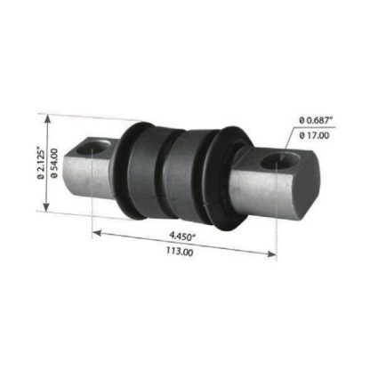 Fortpro Torque Rod Bush Compatible with Volvo VN & VT Rear Spring, Maxlite 40 EZ Series Suspensions Replacement for 20448089, 20486749 | F174042