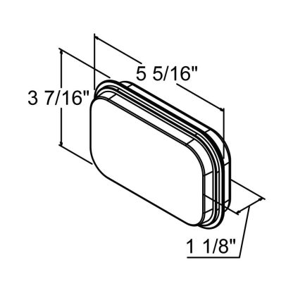 Rectangular Stop/Tail/Turn 24 Led Light Sealed Kit - Clear - Amber | F235289 - Image 6