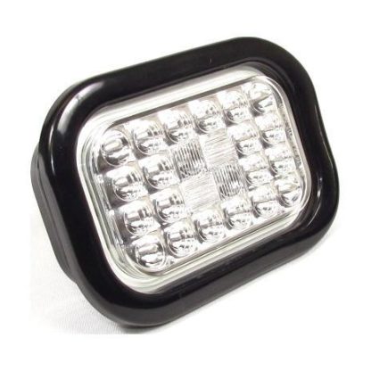 Rectangular Stop/Tail/Turn 24 Led Light Sealed Kit - Clear - Red | F235287 - Image 2