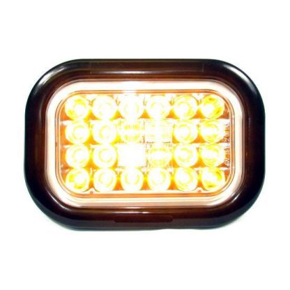 Rectangular Stop/Tail/Turn 24 Led Light Sealed Kit - Clear - Amber | F235289 - Image 3