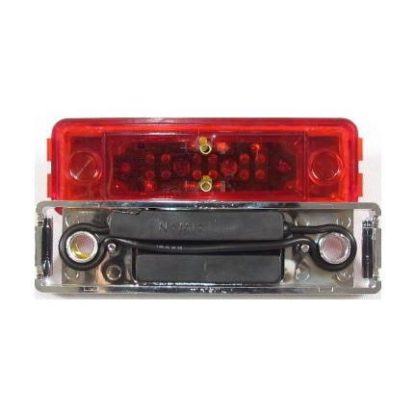 Rectangular Side Marker Light 3 Led - Colored - Red | F235254 - Image 3