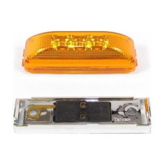 Rectangular Side Marker Light 3 Led - Colored - Amber | F235256