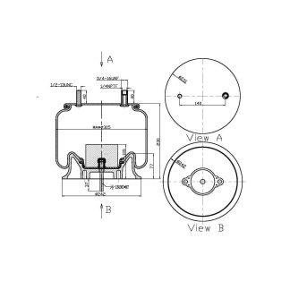 Reversible Sleeve Air Spring - 8204 Air Bag
