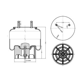 Reversible Sleeve Air Spring - 8713 Air Bag
