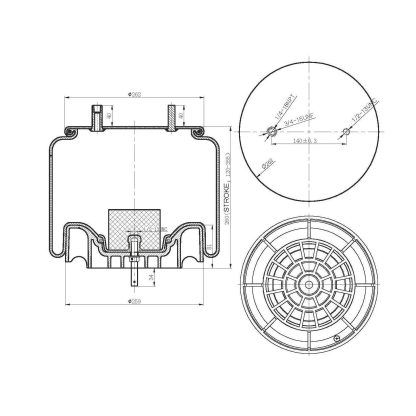 Reversible Sleeve Air Spring - 8729 Air Bag