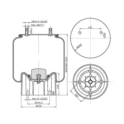 Reversible Sleeve Air Spring - 8755 Air Bag