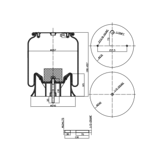 Reversible Sleeve Air Spring - 9069 Air Bag