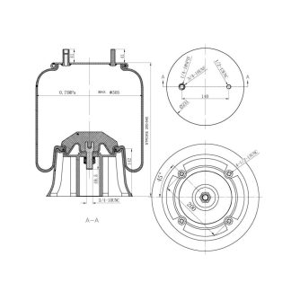 Reversible Sleeve Air Spring - 9082 Air Bag