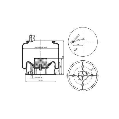 Reversible Sleeve Air Spring - 9270 Air Bag