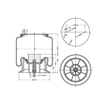 Reversible Sleeve Air Spring - 9375 Air Bag