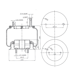 Reversible Sleeve Air Spring - 9422 Air Bag
