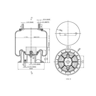 Reversible Sleeve Air Spring - 9466 Air Bag