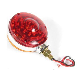 Round Lent Turn Signal Light  40 Red + 48 Amber LED - Colored | F235267