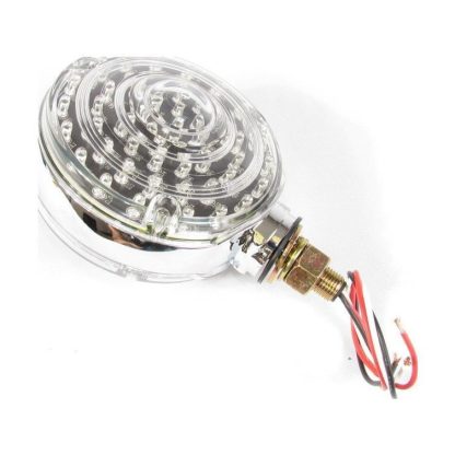 Round Lent Turn Signal Light  40 Red + 48 Amber LED - Clear | F235268 - Image 2