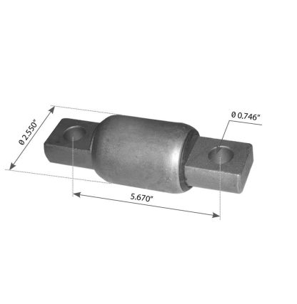 Spring Eye Bushing For Freightliner Rear Fas Airliner II & Sterling Suspension