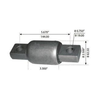 Fortpro Spring Eye Bush Compatible with Freightliner Rear Fas Airliner II Suspension Systems Replaces 16-13962-000 | F317264