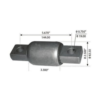 Fortpro Spring Eye Bush Compatible with Freightliner Rear Fas Airliner II Suspension Systems Replaces 16-13962-000 | F317264