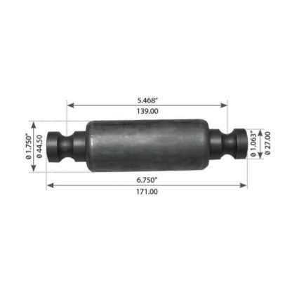 Fortpro Spring Eye Bush Compatible with Peterbilt 4" Wide Spring Front Air Leaf Suspensions Replaces B65-1017-002 | F327357