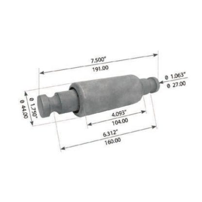 Fortpro Spring Eye Bush Compatible with Hendrickson Suspensions,  Kenworth C500B/550B, K100/300, T300/400/450/600/800/2000 Series Trucks Replaces 52256, 52272, B65-1006, B65-1017-001 | F327351