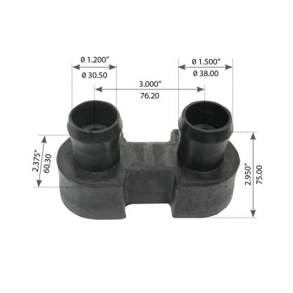 Fortpro Motor Mount Compatible with Freightliner FLD 112-120-132, Classic SL-XL, Columbia & Century Class Series Trucks | Replaces LORJ2094136, LORJ2094416 | F317236
