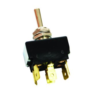 Toggle Switch - 3 Positions, 6 Terms, Push Connection