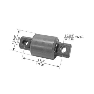 Fortpro Torque Rod Bush Compatible with Peterbilt, Mack, Navistar-International, Volvo Replaces 44694-000L | F174002