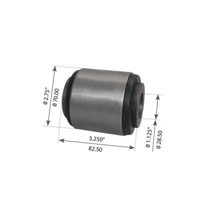 Fortpro Torque Rod Bush | Thru Hole | Compatible with Hendrickson Replaces 46736-000L | F184248