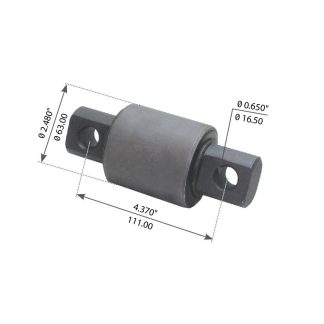 Fortpro Torque Rod Bush Compatible with Volvo Rear Corporate Air Ride Suspensions Replaces 240760 | F184229