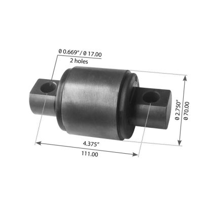 Fortpro Torque Arm Bush Compatible with Peterbilt, Mack, International-Navistar, Kenworth | F174003 - Image 2