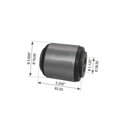Fortpro Torque Rod Bush | Thru Hole | Compatible with Hendrickson Rear Haulmaax Suspensions Replaces 45477-000 | F184211