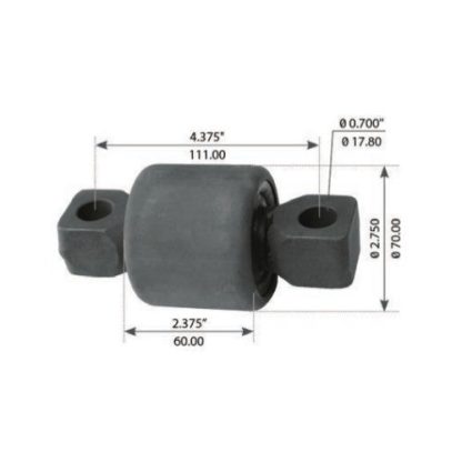 Fortpro Torque Rod Bush Compatible with Kenworth Rear Suspensions AG 200/230/400/460 Airglide Series Suspension Systems Replaces 836940, 839310 | F327354
