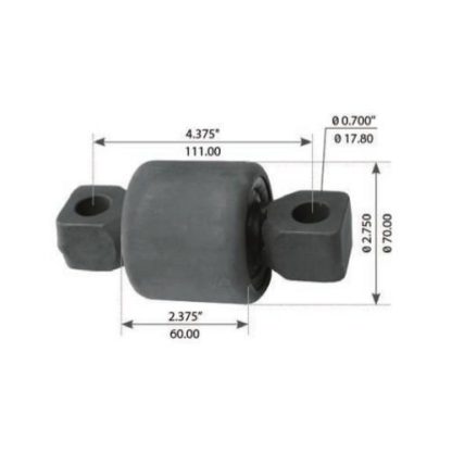 Fortpro Torque Rod Bush Compatible with Rear Peterbilt, Kenworth AirGlide, NEWAY/SAF Holland ADZ Suspensions  | F327354